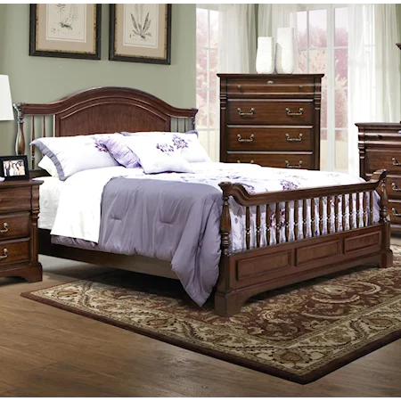 Queen Bannister Bed with Turned Posts